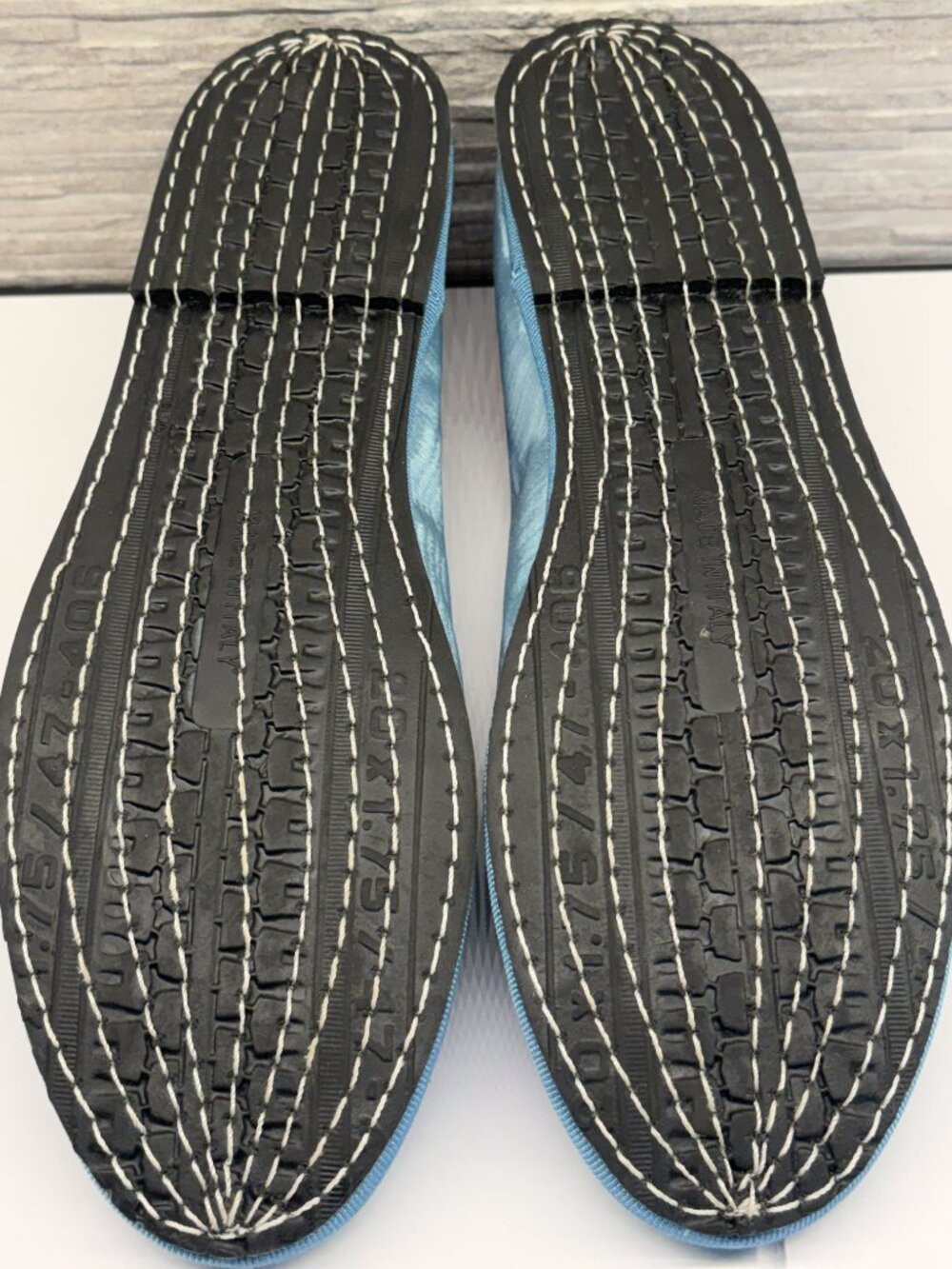 Drogheria Crivellini Mary Jane in Blue Moire and Orange Trim, Size 9 (40 EU) - Picture 7 of 9